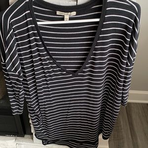 Express One Eleven V neck top